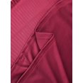 thumbnail image 5 of Women'S Loose Fit Square Neck Long Sleeve Velvet Mini Babydoll Dresses Shift Dress Wine Red M, 5 of 9