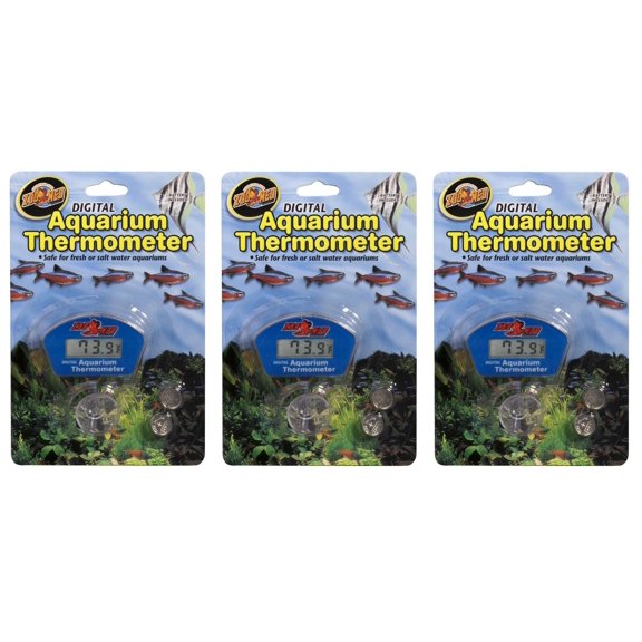 Termómetros Digitales para Acuario Zoo Med Paquete de 3