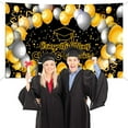 thumbnail image 5 of Graduation Gift Savings! Outoloxit Graduation Decorations Congratulations Graduation Banner 2024 Graduation Banner Graduation Decorations Graduation Photo Backgrounds, Black, 70.86×45.27Inch, 5 of 8