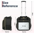 thumbnail image 3 of Ytonet Rolling Laptop Bag for Women, 17.3 inch Briefcase on Wheels for Men and Women, Black, 3 of 7