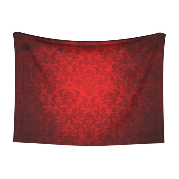 Pet Blanket Red Damask Soft Warm Sofa Car Bed Protector Washable for Puppy Large Dogs Cats