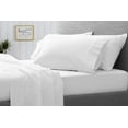 thumbnail image 2 of Twin-XL Size 4Pcs Sheet Set - White Solid Sateen Weave for Soft & Silky 100% Egyptian Cotton 800 Thread Count 18" Inch Deep Pocket Bed Sheets, 2 of 7