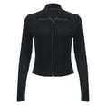 thumbnail image 2 of Vedolay Coats for Women 2023 Button Zipper Up Jackets Coats Outwear Black,S, 2 of 3