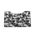 thumbnail image 3 of Leather Tissue Box Cover - Grey Cat Camouflage Long PVC Tissue Box Holder for Dining Tables, Bedside Tables, Desks, Modern Tissue Holder Cover for Living Room, Office, Bedroom Decor, 3 of 8