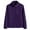 Purple, variant on hoksml Women's Lightweight Full Zip Soft Fleece Jacket Fashion Solid Color Outdoor Casual Zipper Stand Sports Long Sleeved Recreation Coat with Zipper Pockets