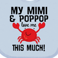 thumbnail image 4 of Inktastic Mimi and PopPop Love Me Boys or Girls Baby Bib, 4 of 4
