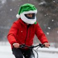 thumbnail image 4 of Christmas Santa Motorcycle Helmet Cover,Motorcycle Helmet Cover,Easy to Install Dust Cap MotorcycleHelmet Fun Rides,for MotorcycleChristmas Hats,Santa Claus Xmas Hat Decoration Accessories for Men, 4 of 8