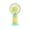 Green, variant on Mini Portable Fan Handheld Cute Design,Fruit Personal Desk Fan with Phone Holder Base,Lightweight USB Rechargeable for Stylish Girls,3 Speed Settings for Travel Indoor Outdoor Use