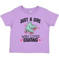 thumbnail image 3 of Inktastic Just a Girl Who Loves Skating Girls Toddler T-Shirt, 3 of 5