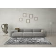 thumbnail image 3 of Ahgly Company Indoor Round Abstract Gray Modern Area Rugs, 6' Round, 3 of 4