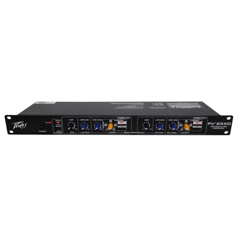 Peavey PV 23XO 2-Way Stereo/3Way Mono Crossover PV 23 XO Blk+(2