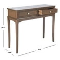 thumbnail image 5 of SAFAVIEH Opal Rustic 2 Drawer Console Table, Brown, 5 of 7