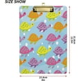 thumbnail image 3 of FMSHPON Color Turtle Tortoise Clipboard Hardboard Wood Nursing Clip Board and Pull for Standard A4 Letter 13x9 inches, 3 of 7