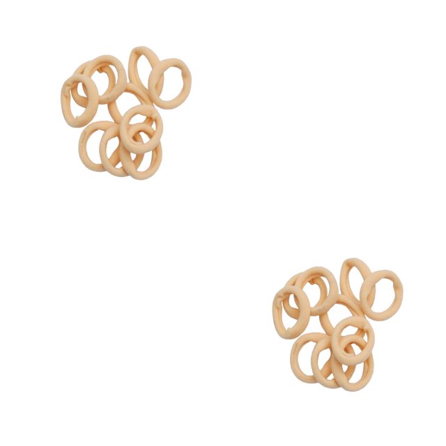 Qarigey 20 piezas de anillos para el cabello de alta elasticidad, elásticos, coloridos, de alta densidad, decorativos, sin enganches, Camarones Rosados 2Conjunto
