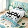 thumbnail image 2 of meiyoeat Adventure Happy Camping Twin Comforter Sets,Rustic Camper Bedding Set For Boys,Reversible,2 Pieces,1 Comforter and 1 Pillowcase, 2 of 7