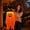 Orange, variant on LED Halloween Hanging Ghost Witch Hat, 41 Inch Light-Up Spooky Decor with Star Lights and Flowing Fabric, Glowing Porch Prop for Haunted House Outdoor Party Display