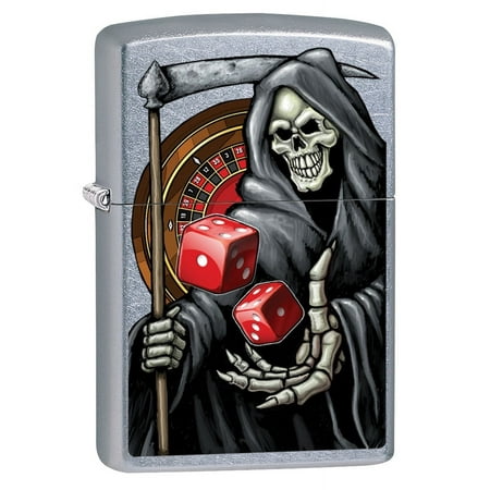 Zippo Lighter: Grim Reaper Gambling - Street Chrome 80882
