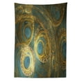 thumbnail image 3 of Ambesonne Steampunk Tablecloth Rectangular Table Cover, Abstract Surrealist, 52"x70", Yellow and Blue, 3 of 4