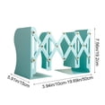 thumbnail image 3 of Metal Book Stand, Desktop Organizer With Retractable Adjustment and Folding Structure, for Office and Study, Green, 3 of 6