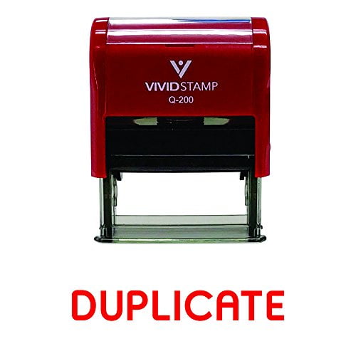 Medium Red Copy Self-Inking Office Rubber Stamp 