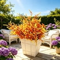 thumbnail image 4 of Artificial Flowers Fall Decor, Artificial Stems Tall Bouquet for Vase, Silk Home Table Centerpiece, Elegant Living Room Accent, 12.6", Orange, Lazyguy, 4 of 7