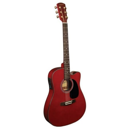 Indiana I-TB2RD Thin Body Acoustic Electric Guitar,