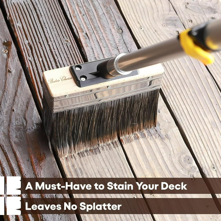 Time Saving Paint Brush Deck Stain And Sealer EVERSPROUT Goliath Deck ...