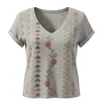 thumbnail image 2 of MAIHAN Women Polo Shirt Casual Summer Funny Printed Graphic Loose Tees Short Sleeve Spring Summer Tops Funny Tshirts Shirts for Women, 2 of 2