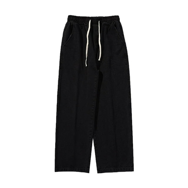 SHIXIAOO Pantalon en Denim pour Hommes, Mode, Grande Coupe Ample et Décontractée, Jeans à Jambe Droite, 501 Homme, Bas Extensibles 34x30, Chaud et Confortable, Bande 13, Taille de Bande 501, Coupe Régulière 569, Taille 1, Réf 505, Extensible pour Hommes, Année