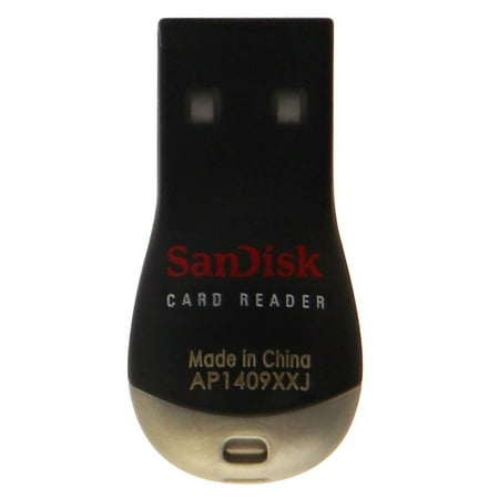 SanDisk Mobile Mate Card Reader For Smartphones and Computers - Black SanDisk Mobile Mate Card Reader designed for Smartphones and Computers. Small card reader with a black finish. rnrnFeatures:rn- Easily transfer your music  photos  and videos between your mobile phone  camera  and PCrn- Works with microSD cards of all sizesrn- Compatible with USB 2.0 type: Reader-USB Stick memory card(s) supported: SD MiniSDHC compatible brand: Universal compatible model: Universal
