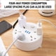 thumbnail image 3 of Regleta de viaje, cable de extensión de 2 m con 3 puertos USB y 5 tomas de corriente, enchufes compactos y amplios, ideal para habitación, trabajo y otros espacios., 3 of 6