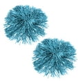 thumbnail image 1 of Pompones de animadora de 1 par con anillo para los dedos, práctica de animación, azul lago, 1 of 6