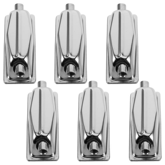 SWETRACE Silver Drum Lug 6Pcs for Drum Set Accessories and Professional .8x0.98x0.79in