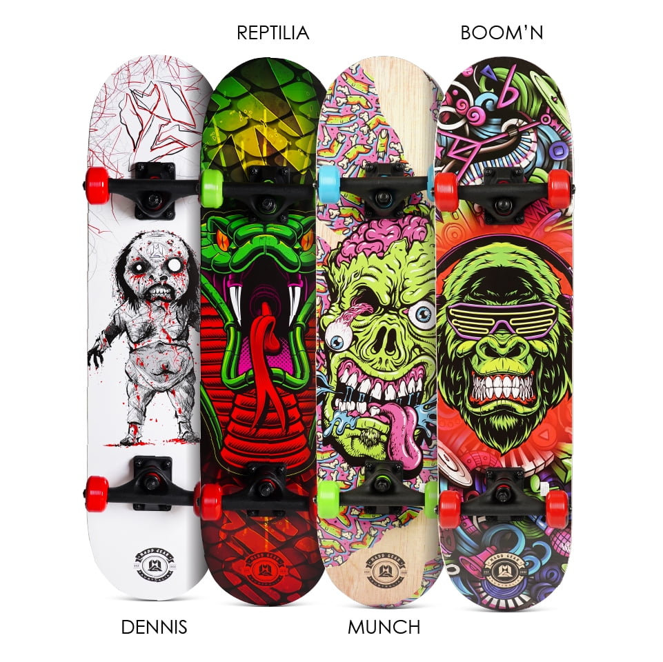 Madd Gear 31" Complete Skateboard 6 New Graphics! Great For Kids