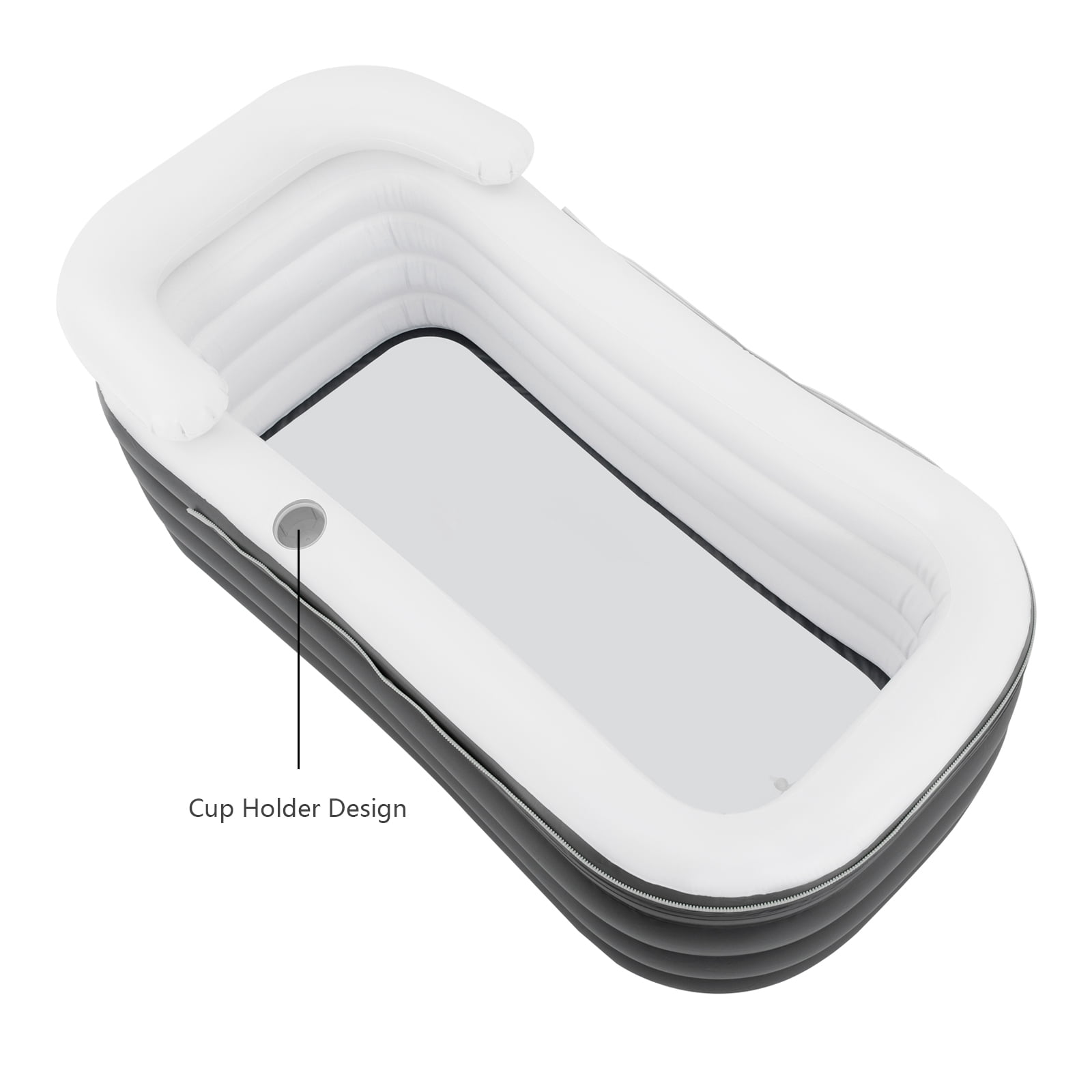 Miumaeov Inflatable Bathtub Foldable Portable Inflatable Bathtub for Shower Unisex Adults SPA Bathtub Shower Stall Hot Bath and Ice Bath 50.84 * 32.28 * 22.44 inches