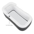thumbnail image 2 of 152cm Portable Adult Bathtub Shower Inflatable Soaking Bucket Folding Spa Tub, 2 of 8