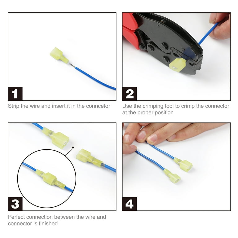 英語セット Ever Start Assorted Automotive Connector Kit 28 Pieces