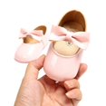 thumbnail image 4 of Baozhu Infant Toddler Baby Girl's Soft Sole Anti-Slip Casual Shoes PU Leather Bowknot Princess Shoes (0-18 Months), 4 of 10