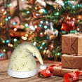 thumbnail image 6 of KLL Christmas Hats for Adults Plush Green Pears Print Santa Hat Xmas Fluffy Santa Claus Hat for Women Men, 6 of 6