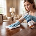 thumbnail image 4 of 120ML Wood Floor Polish Cleaner Spray, Multipurpose Nourishing Wood Care Solution, Restores Glossy Shine, Anti Wear Protective Wax Spray for Hardwood Floors, Cabinets, Tables and Wooden Furniture, 4 of 6