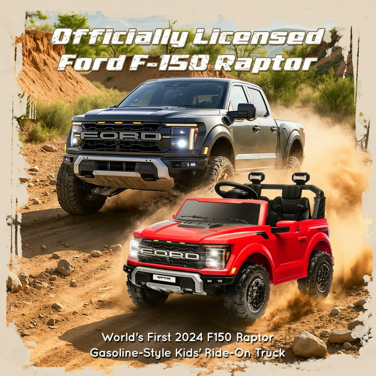 子供用電動カー FORD F-150 Ford F150 24V Kids Ride on Car, iYofe Battery Powered 2