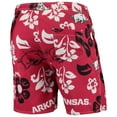 thumbnail image 3 of Men's Wes & Willy Cardinal Arkansas Razorbacks Floral Volley Logo Swim Trunks, 3 of 3