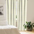 thumbnail image 2 of Ambesonne Lemon Window Curtains, Summer Citrus Fruit, Each 28" W x 95" L, Mustard Lime Green, 2 of 4