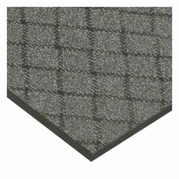 Notrax Entrance Mat, Nylon, 3/8 in Thick, Charcoal, 4 ft W x 6 ft L 125S0046CH