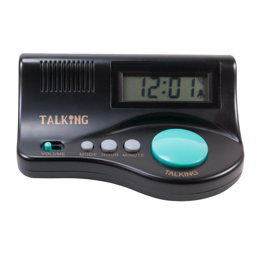 Talking Curve Clock Digital Push Button Clock