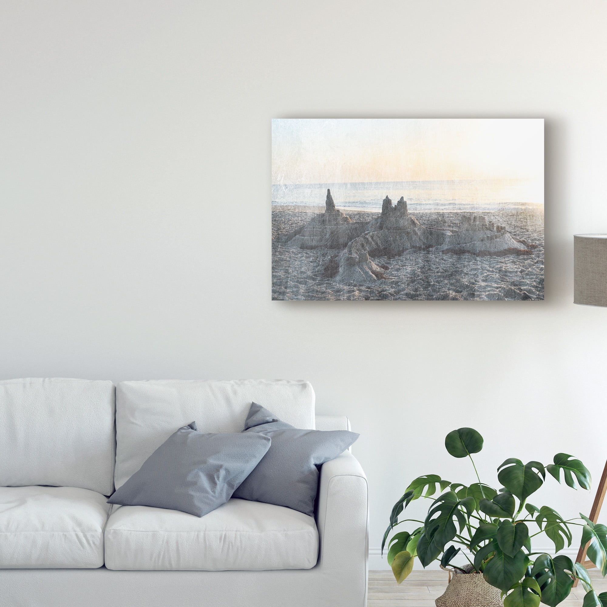 Trademark Fine Art 'Sand Castle II' Canvas Art by Sharon Chandler