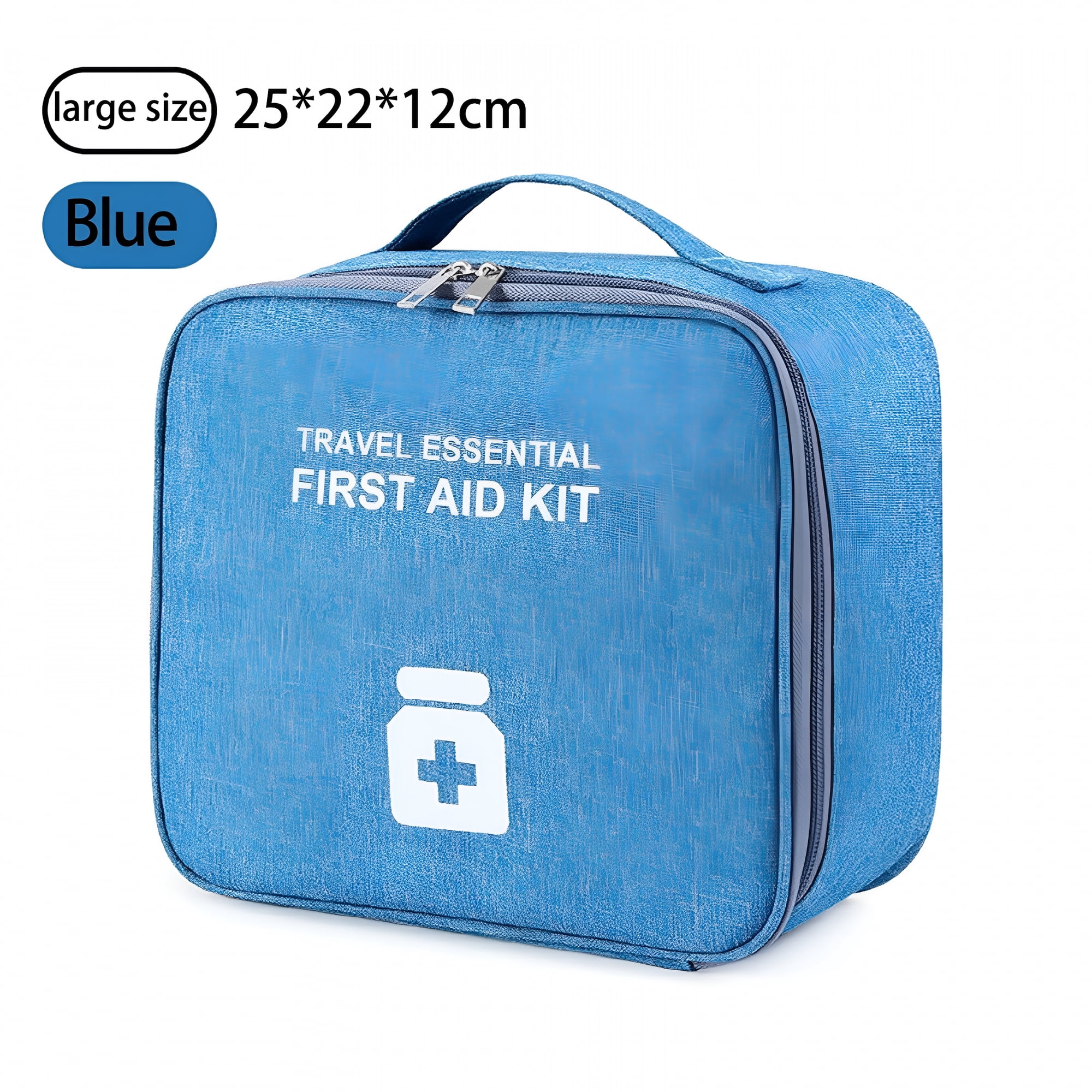 ELDORIX 330 Piece First Aid Kit,Premium Waterproof Compact Trauma Medical Kits for Any Emergencies,Ideal for Home,Office,Car,Travel,Outdoor,Camping,Hiking,Boating (Light blue)