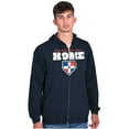 thumbnail image 5 of Dominican Republic Home Plate Base Zip Up Hoodie Men's Women's Brisco Brands S, 5 of 5