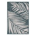 thumbnail image 2 of Unique Loom Outdoor Botanical Collection Area Rug - Palm (2' x 3' Rectangle Teal/Ivory), 2 of 6
