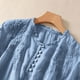 thumbnail image 4 of Vestidos Casuales Para Mujer, Blusas De Mujer De Moda Camisetas sueltas de verano con cuello redondo y manga corta para mujer, 4 of 8